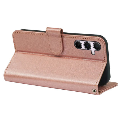 For Samsung Galaxy A06s Leather Case Litchi Texture Wallet RFID Blocking Phone Cover