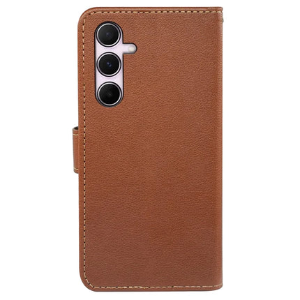 For Samsung Galaxy A06s Leather Case Litchi Texture Wallet RFID Blocking Phone Cover