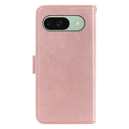 For Google Pixel 9 Pro  /  Pixel 9 Leather Case Litchi Texture Wallet RFID Blocking Phone Cover