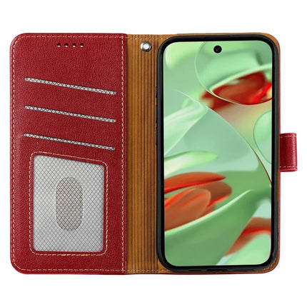 For Google Pixel 9 Pro  /  Pixel 9 Leather Case Litchi Texture Wallet RFID Blocking Phone Cover