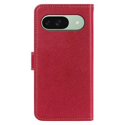 For Google Pixel 9 Pro  /  Pixel 9 Leather Case Litchi Texture Wallet RFID Blocking Phone Cover