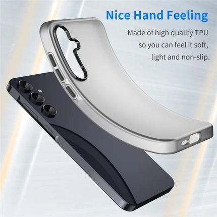 For Samsung Galaxy A55 5G Case TPU + PC Phone Back Cover Matte Translucent Design