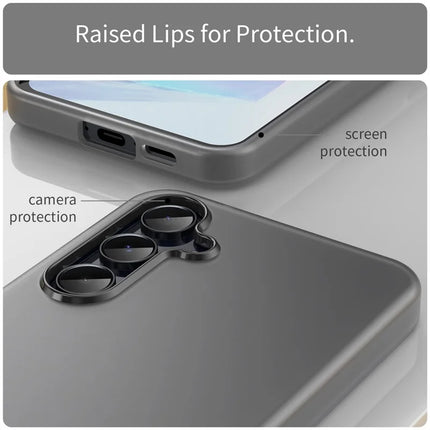 For Samsung Galaxy A55 5G Case TPU + PC Phone Back Cover Matte Translucent Design