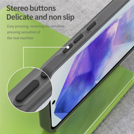 For Samsung Galaxy A55 5G Case TPU + PC Phone Back Cover Matte Translucent Design
