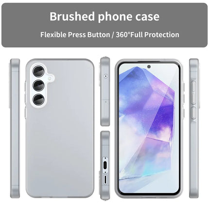 For Samsung Galaxy A55 5G Case TPU + PC Phone Back Cover Matte Translucent Design