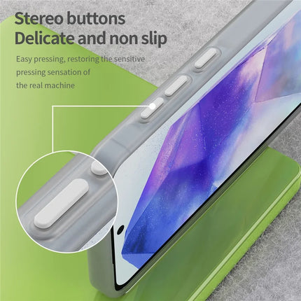 For Samsung Galaxy A55 5G Case TPU + PC Phone Back Cover Matte Translucent Design