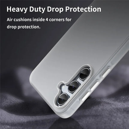 For Samsung Galaxy A55 5G Case TPU + PC Phone Back Cover Matte Translucent Design