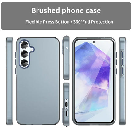 For Samsung Galaxy A55 5G Case TPU + PC Phone Back Cover Matte Translucent Design
