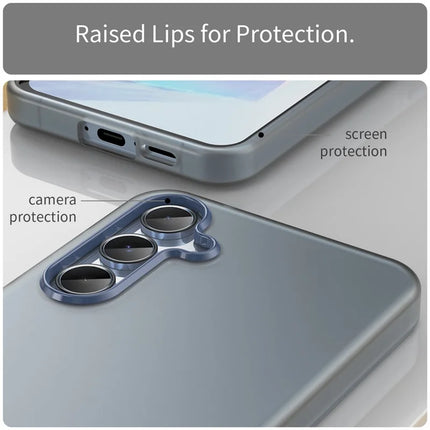 For Samsung Galaxy A55 5G Case TPU + PC Phone Back Cover Matte Translucent Design