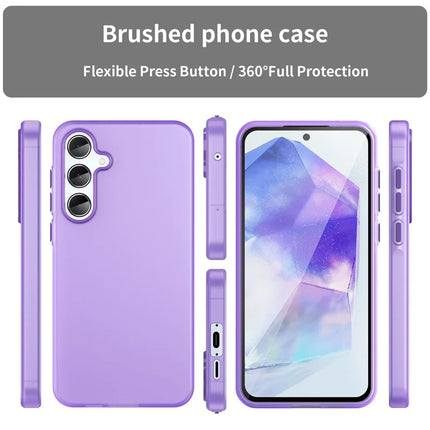 For Samsung Galaxy A55 5G Case TPU + PC Phone Back Cover Matte Translucent Design