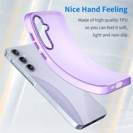 For Samsung Galaxy A55 5G Case TPU + PC Phone Back Cover Matte Translucent Design