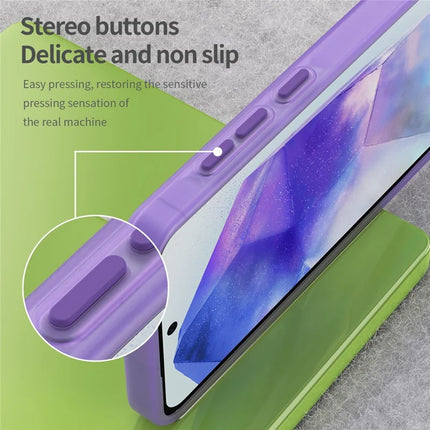 For Samsung Galaxy A55 5G Case TPU + PC Phone Back Cover Matte Translucent Design