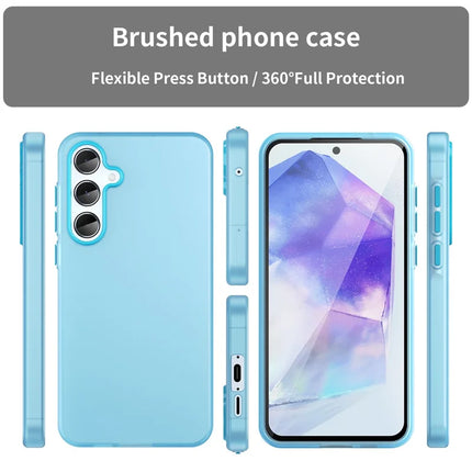 For Samsung Galaxy A55 5G Case TPU + PC Phone Back Cover Matte Translucent Design