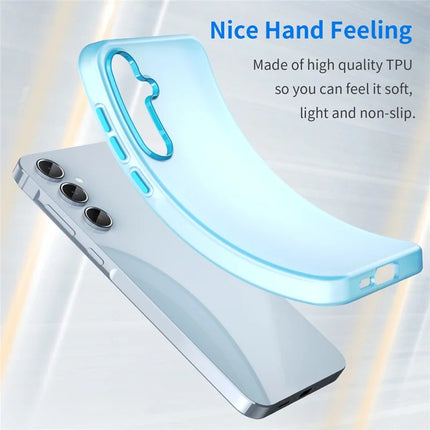 For Samsung Galaxy A55 5G Case TPU + PC Phone Back Cover Matte Translucent Design