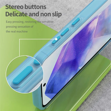 For Samsung Galaxy A55 5G Case TPU + PC Phone Back Cover Matte Translucent Design