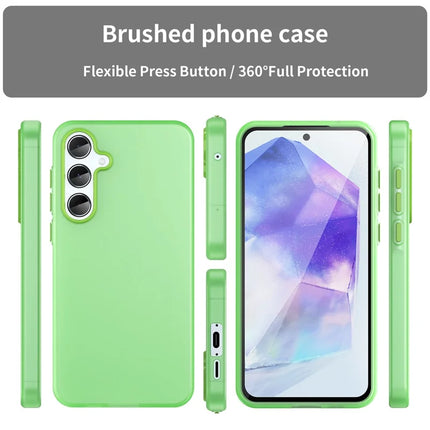 For Samsung Galaxy A55 5G Case TPU + PC Phone Back Cover Matte Translucent Design