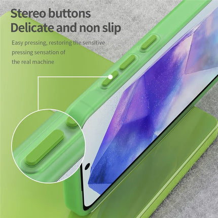 For Samsung Galaxy A55 5G Case TPU + PC Phone Back Cover Matte Translucent Design