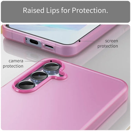 For Samsung Galaxy A55 5G Case TPU + PC Phone Back Cover Matte Translucent Design
