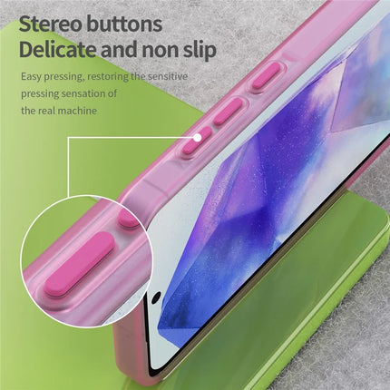 For Samsung Galaxy A55 5G Case TPU + PC Phone Back Cover Matte Translucent Design