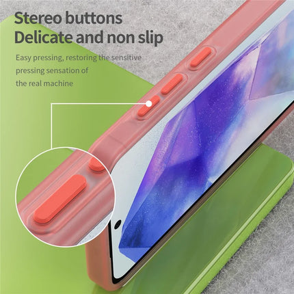 For Samsung Galaxy A55 5G Case TPU + PC Phone Back Cover Matte Translucent Design