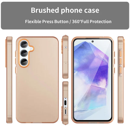 For Samsung Galaxy A55 5G Case TPU + PC Phone Back Cover Matte Translucent Design