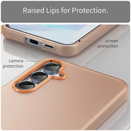 For Samsung Galaxy A55 5G Case TPU + PC Phone Back Cover Matte Translucent Design