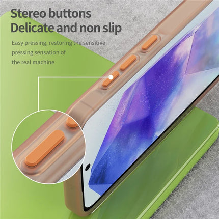 For Samsung Galaxy A55 5G Case TPU + PC Phone Back Cover Matte Translucent Design