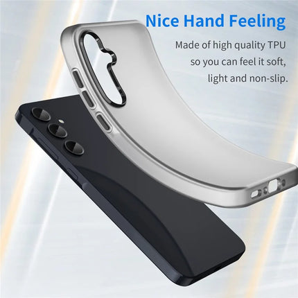 For Samsung Galaxy A35 5G Case TPU + PC Phone Back Cover Matte Translucent Design
