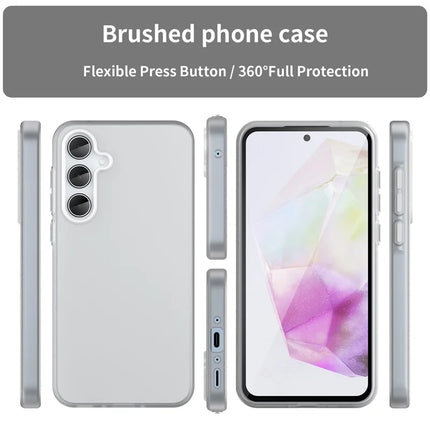 For Samsung Galaxy A35 5G Case TPU + PC Phone Back Cover Matte Translucent Design