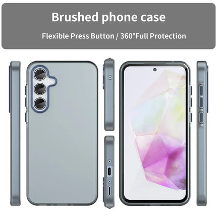 For Samsung Galaxy A35 5G Case TPU + PC Phone Back Cover Matte Translucent Design