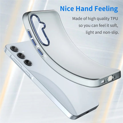 For Samsung Galaxy A35 5G Case TPU + PC Phone Back Cover Matte Translucent Design