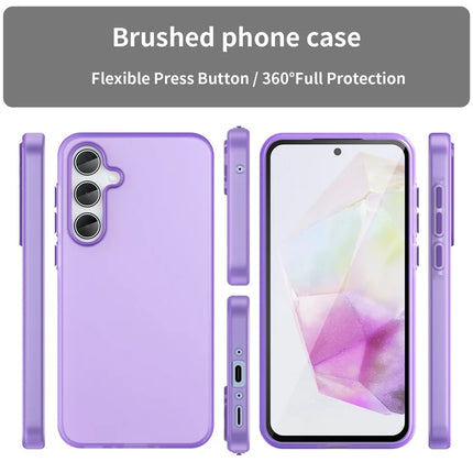 For Samsung Galaxy A35 5G Case TPU + PC Phone Back Cover Matte Translucent Design