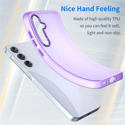 For Samsung Galaxy A35 5G Case TPU + PC Phone Back Cover Matte Translucent Design