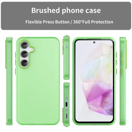 For Samsung Galaxy A35 5G Case TPU + PC Phone Back Cover Matte Translucent Design