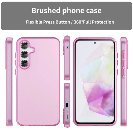 For Samsung Galaxy A35 5G Case TPU + PC Phone Back Cover Matte Translucent Design