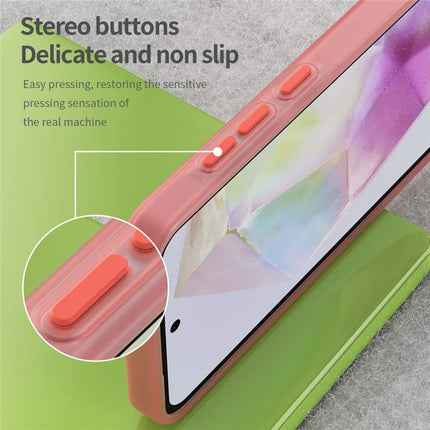 For Samsung Galaxy A35 5G Case TPU + PC Phone Back Cover Matte Translucent Design