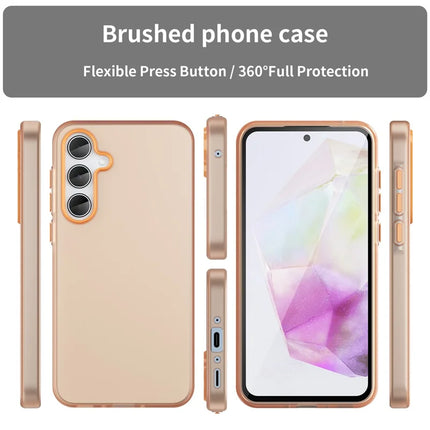 For Samsung Galaxy A35 5G Case TPU + PC Phone Back Cover Matte Translucent Design