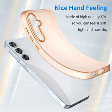 For Samsung Galaxy A35 5G Case TPU + PC Phone Back Cover Matte Translucent Design