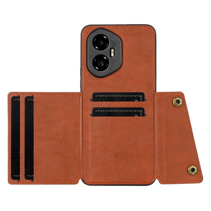For Honor 300 Case with Card Slots Kickstand Leather + TPU Phone Cover