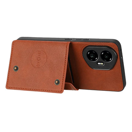 For Honor 300 Case with Card Slots Kickstand Leather + TPU Phone Cover
