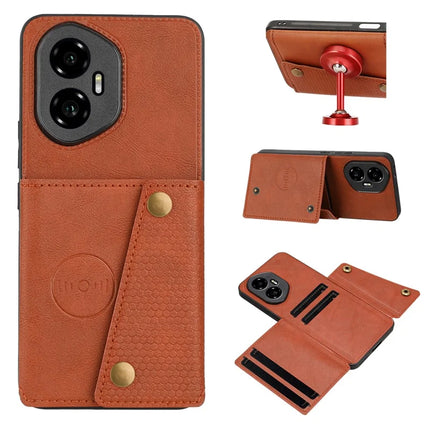 For Honor 300 Case with Card Slots Kickstand Leather + TPU Phone Cover