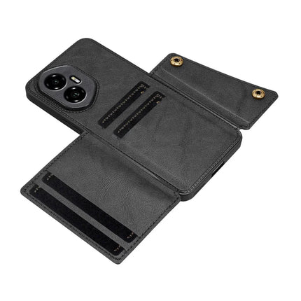 For Honor 300 Case with Card Slots Kickstand Leather + TPU Phone Cover
