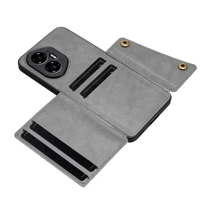For Honor 300 Case with Card Slots Kickstand Leather + TPU Phone Cover