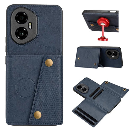 For Honor 300 Case with Card Slots Kickstand Leather + TPU Phone Cover