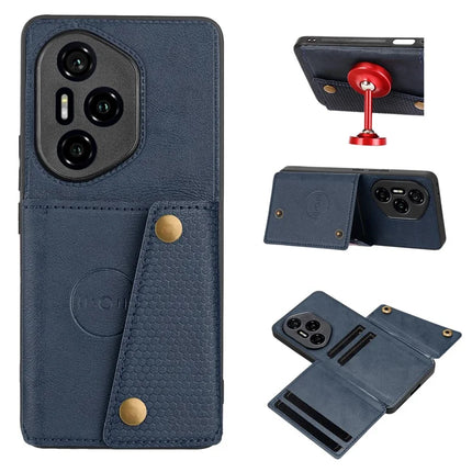 For Honor 300 Pro Case with Card Slots Kickstand Leather + TPU Phone Cover