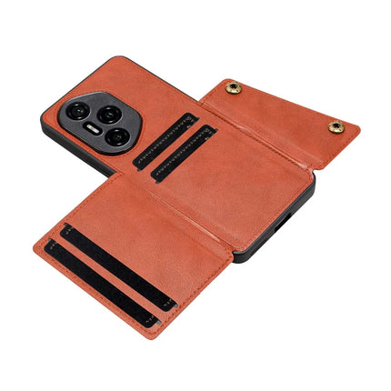 For Honor 300 Pro Case with Card Slots Kickstand Leather + TPU Phone Cover