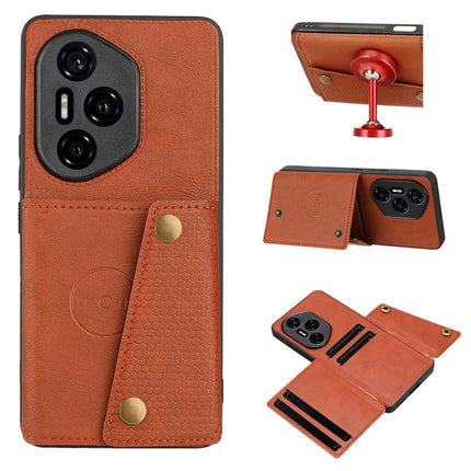 For Honor 300 Pro Case with Card Slots Kickstand Leather + TPU Phone Cover