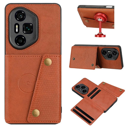 For Honor 300 Ultra Case with Card Slots Kickstand Leather + TPU Phone Cover
