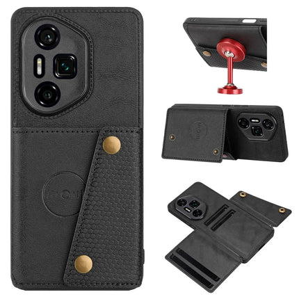 For Honor 300 Ultra Case with Card Slots Kickstand Leather + TPU Phone Cover