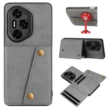 For Honor 300 Ultra Case with Card Slots Kickstand Leather + TPU Phone Cover
